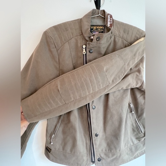 Vanson Jacket Wax Cotton Motto Jacket - Picture 11 of 13